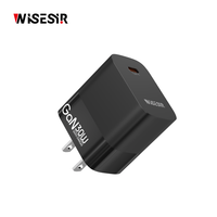 Chargeur rapide WISESIR 30W PD 3.0 avec port Type-C, technologie GaN, protection OTP, haute efficacité pour S24