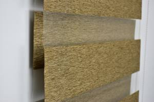 Stores enrouleurs zébrés à double couche manuels pour fenêtres - Product Image 4