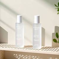 Flacons en verre vides de luxe personnalisés verts de 30 ml, 50 ml, 80 ml avec pompe pulvérisateur pour les soins de la peau, l'huile essentielle pour le visage, le sérum hydratant