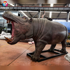 Hippopotamus Animatrónico Personalizado de Tamaño Real para Uso en Interiores en Parques Temáticos, Centros Comerciales, Parques de Aventuras, Aeropuertos y Guarderías - Product Image 1