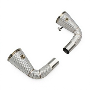 ท่อไอเสียแบบตรงรุ่นสำหรับ Porsche 911 992 Turbo 3.0T ปี 2020-2023 ยี่ห้อ Boska ผลิตจากสแตนเลส 304 หนา 1.5 มม. แบบไหลอิสระ - Product Image 1