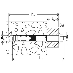 Fischer FH II-B 15x Neo mở rộng với thanh ren và đai ốc (20 chiếc) - Product Image 4