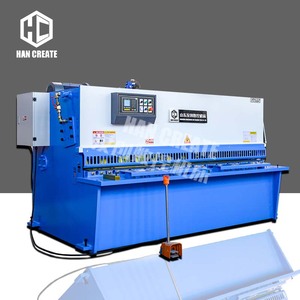 Máy cắt kim loại tự động HanCreate 6*2500 <span class=keywords><strong>QC11K</strong></span>-8*6000, máy cắt thủy lực bằng thép không gỉ - Product Image 1