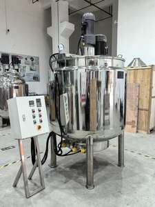 Tanque de mezcla de calefacción eléctrica de acero inoxidable 500 1000 5000l con agitador para homogeneizador emulsionante líquido de bebida de miel - Product Image 2
