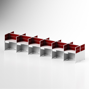 Trung tâm cuộc gọi bằng gỗ Mô-đun Mở văn phòng hiện đại phân vùng cubical 3 6 chỗ ngồi văn phòng bàn làm việc - Product Image 4