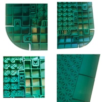 Nouveau revêtement de sol intérieur en plastique innovant Bordure de carrelage et pose de carrelage suspendu en coin