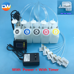 CMYKW tank with Time Controller Stirrer Motor Damper Tube White <strong>Ink</strong> Circulate <strong>System</strong> L1800 L805 Modify DTF Printer <strong>Ink</strong> tank - Product Image 3