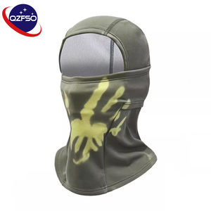 Masque de ski QZFSO personnalisé avec logo, fonction thermoréactive, pour le cyclisme en plein air, le sport d'hiver, couvre-visage complet pour homme, balaclava - Product Image 1