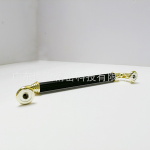 Tirador de Armario de Aluminio Negro Dorado en Forma de Barra, Diseño Moderno, Herraje Duradero para Gabinetes 8020 - Product Image 4