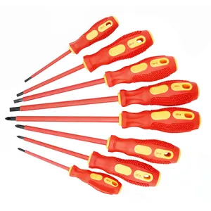 Factory Supplier Slotted Electrician Tools Cross Model Insulated Screwdriver