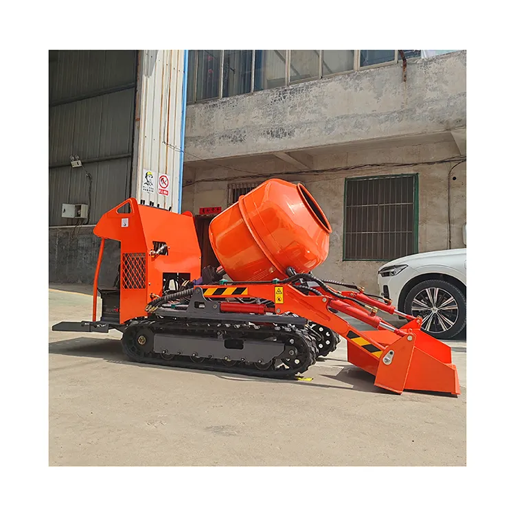 High quality and convenient small crawler concrete mixer cement mixer mortar mixer for construction projects