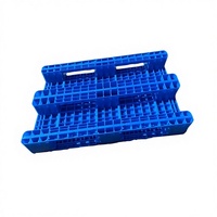 Palette en plastique robuste empilable à surface grillagée pour entrepôt, entrée quatre directions pour chariot élévateur, logistique, feuille de plastique