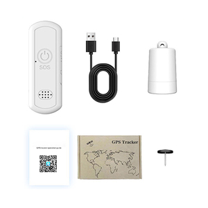 <b>Mini</b> GPS <b>Tracker</b> White Plastic Body With SOS Button Gps Positioning Locator For Keys - Product Image 5