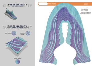 Giày chạy bộ thường ngày thoải mái cho người lớn với chất liệu da thật, thiết kế mặt trên bằng vải lưới Jacquard thoáng khí, màu sắc tùy chỉnh - Product Image 4