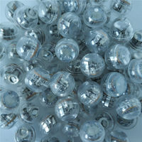 1,6cm Wasserdichte Vibrierende Blinkende LED Plastik Mini Rot & Blau Leuchtende Kugel für Halloween Hochzeit Weihnachten & Geburtstag