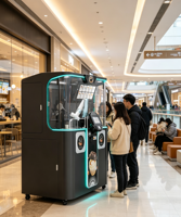 Nouveau modèle 2026 LE920A Bras robotisé 6 axes pour kiosque à café, distributeur automatique de café 24h/24 sans personnel, robot barista en libre-service