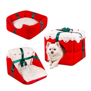 Customized New Year Cat <b>Nest</b> Warming Celebration Large Space One <b>Nest</b> Dual Purpose Winter Pet <b>Nest</b> Fully Enclosed Small Dog Dog - Product Image 4