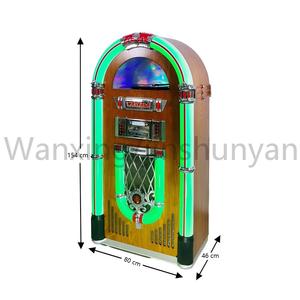 Retro bằng gỗ Máy hát tự động với đèn đầy màu sắc CD Music Combo <span class=keywords><strong>DJ</strong></span> bàn xoay người chơi lớn người tiêu dùng sản phẩm điện tử - Product Image 5