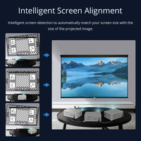 Vidéoprojecteur Hotack Wholesale L003AQ LCD 1080p Full HD, projecteur vidéo pour cinéma maison, projecteur intelligent pour smartphone, mini projecteur 4K