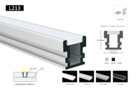 Lampadaire de haute qualité 26x26MM, bande LED, éclairage, profilé Alu, boîtier d'extrusion, lumière LED, profilé aluminium
