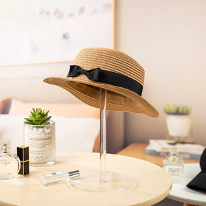 Mũ trong suốt lưu trữ giá vuông Acrylic Mũ bóng chày hiển thị chủ rõ ràng Acrylic hat là viết tắt của hiển thị - Product Image 2