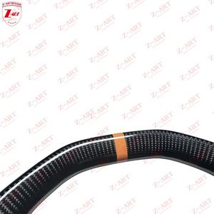 Volant en fibre de carbone sèche Z-ART SVJ avec fil <span class=keywords><strong>orange</strong></span> pour Lamborghini <span class=keywords><strong>Aventador</strong></span> S LP700 LP720 LP740 LP750SV LP770 SVJ - Product Image 2