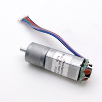 180 Gear Dc Elektrik 20Mm 6 Volt 12ppr Motor Encoder Magnetik untuk Mesin Tekstil