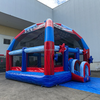 Anneau de boxe gonflable en PVC sautant la zone de boxe du château de rebond à vendre
