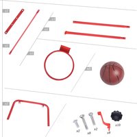 Siège suspendu multifonctionnel 2-en-1 pour enfants, intérieur/extérieur, avec panier de basket et jeu sportif