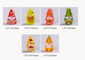 Figuras de Resina de Gnomos en Miniatura 3D para Acción de Gracias, Figuras de Calabaza y Pavo para Decoración de Jardín de Otoño, Regalos para Fiestas de Cosecha - Product Image 2