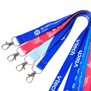 Custom Printed Polyester Lanyard Keychain PVC Silicone Nylon-Promotional Neck Lanyard Manufacturer Logo Insurance for End Users