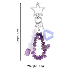 Collana Artigianale Delicata con Pietre Curative, Quarzo Rosa e Citrino, Chiusura <span class=keywords><strong>a</strong></span> <span class=keywords><strong>Stella</strong></span> in Lega Metallica, Pietre Naturali Irregolari Energetiche - Product Image 4