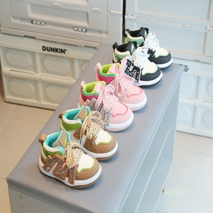 Chaussures de sport pour garçons, chaussures décontractées montantes pour garçons, chaussures de mode pour filles, chaussures pour bébés à semelle souple rouge - Product Image 3