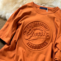 T-shirt en coton gaufré 3D personnalisé à prix abordable, style décontracté d'été, avec impression en relief mousse, nouvelle collection