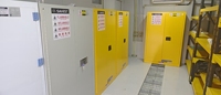 Armoire de stockage extérieure en métal pour déchets dangereux SCEELAB, pour usage hospitalier et en laboratoire