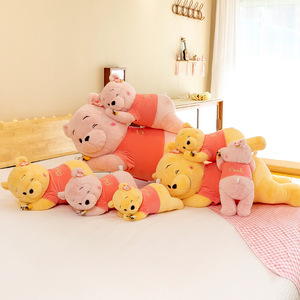 Peluche <span class=keywords><strong>Winnie</strong></span> <span class=keywords><strong>the</strong></span> <span class=keywords><strong>Pooh</strong></span> Giallo di Alta Qualità, Simpatico Orsetto Addormentato, Cuscino da Divano, Cartone Animato, Bambola per Macchina Artiglio, Ingrosso - Product Image 3