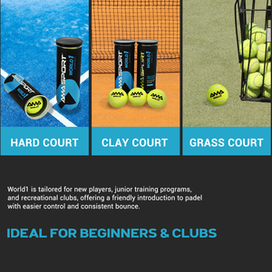 AMA spor yüksek kalite ITF onaylı kürek tenis topları pembe yün özel Logo Padel topu - Product Image 3