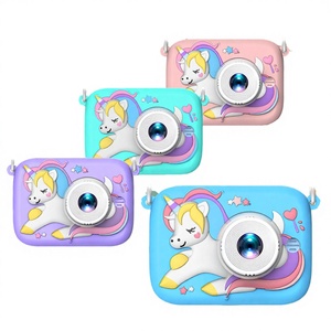 Cámara Digital Infantil Yuniq <span class=keywords><strong>Mini</strong></span> 1080P 400Mah con Pantalla HD de 2.0 Pulgadas, Diseño de Unicornio, Juguete con Pegatinas de Fotos y Vídeos, Cámara para Niños D12M - Product Image 1