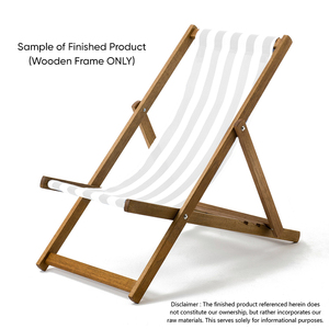 Choix populaire pour les petites surfaces : Chaise longue pliante en bois (Merpauh) à deux places, gain de place, pour l'extérieur - Product Image 2