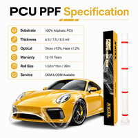 Film de protection de peinture automobile PCU PPF, fourni directement par l'usine, 1,52x15M, vente en gros, 7,5mil 8,5mil, film de protection de carrosserie automobile TPU PPF