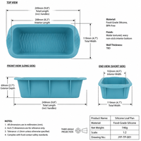 Moule à glaçons extra large avec poignées, blocs de glace à dissolution lente, en silicone réutilisable, facile à nettoyer, pour bain de glace et grand bac à glaçons