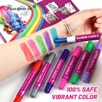 Crayons de couleur pour cheveux Panwenbo, 10 couleurs, temporaires, sans poussière, faible stimulation, lavables, colorants pour cheveux