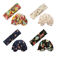 Juego de Diademas de Algodón para Mamá y Bebé, Lazo de Flores, Turbante para Recién Nacido, Lazos Florales para el Cabello de Niños, Sombreros, Accesorios para el Cabello de Bebé