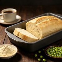 Poudre de pois verts déshydratée de qualité supérieure, farine de pois verts en vrac pour pâtes et pâtisseries