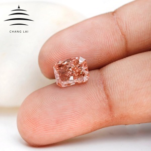 Chang lai chất lượng hàng đầu rạng rỡ cắt màu hồng lạ mắt tuyệt vời cắt VS2 rõ ràng cvd kim cương màu hồng kim cương lỏng để làm đồ trang sức - Product Image 1
