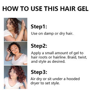 <span class=keywords><strong>Gel</strong></span> coiffant à tenue forte, marque privée OEM, sans résidus, <span class=keywords><strong>gel</strong></span> pour boucler les cheveux pour hommes et femmes, tous types de cheveux - Product Image 5