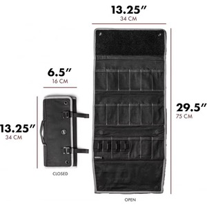 Échantillon gratuit : Sac de transport décontracté pour couteaux de chef, portable, durable, enroulable, avec poches de rangement pour couteaux - Product Image 4