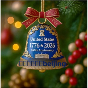 Nuevos Productos de Gran Éxito Transfronterizo: Decoración de Avión Bell del 250 Aniversario de EE. UU., Modelo <span class=keywords><strong>ALACR</strong></span> Hecho a Mano, para Colgar en Árbol de Navidad o Coche - Product Image 4
