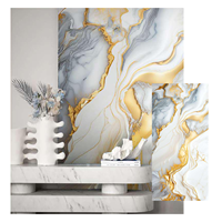Fabricant chinois de plaques de marbre PVC 1220x2440mm 3mm avec revêtement UV, panneau mural