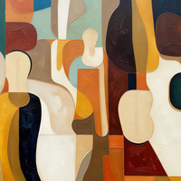Peinture à l'huile réaliste sur toile, art mural moderne, cowboy western, peinte à la main, pour hommes et femmes, portraits décoratifs de couple